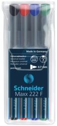Schneider SET 4 MARKER PERMANENT OHP SCHNEIDER MAXX 222F, 0, 7 mm (2355) - officeclass