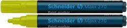 Schneider Marker cu vopsea SCHNEIDER Maxx 270, varf rotund 1-3mm - galben (S-127005) - officeclass