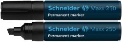 Schneider Permanent marker SCHNEIDER Maxx 250, varf tesit 2+7mm - negru (S-125001) - officeclass