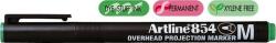 Artline OHP Permanent marker ARTLINE 854, varf mediu - 1.0mm - verde (EK-854-GR) - officeclass