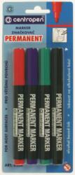 Centropen Marker Permanent 4/set Varf Rotund 2.5 mm 8566 Centropen (CE856600) - officeclass