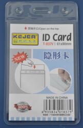 Kejea Buzunar PVC, pentru ID carduri, 61 x 90mm, vertical, 10 buc/set, KEJEA - cristal (KJ-T-837V) - officeclass