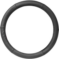 Kormányvédő fekete varrással bőr lukacsos kivitel 41-43cm (1462XL)