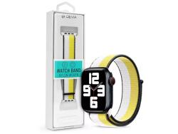 DEVIA Apple Watch Szövet Sport Szíj - Nylon Woven Braided Adjustable Two-tone Watch Loop - 38/40/41 Mm - Oat Milk St364655 (st364655)