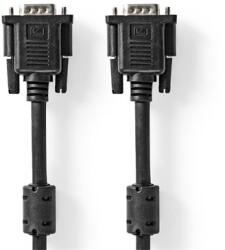 Nedis CCGL59000BK30, VGA kábel, VGA dugó Nikkelezett Maximális felbontás: 1280x768, hossz: 3m (CCGL59000BK30)