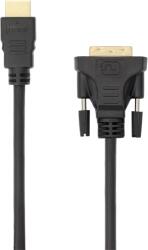 SBOX Kábel, CABLE HDMI Male - DVI (24+1) Male 2 m HDMI-DVI-2/R (HDMI-DVI-2/R) - pcx