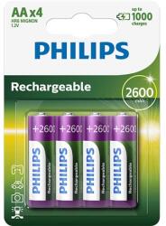 Philips R6B4B260/10 ELEM TÖLTHETŐ AA 2600 mAh 4-BLISZTER (R6B4B260/10)