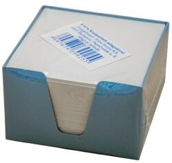 Kockatömb fehér 9x9x6 cm egyszínű színes tartóban - pcx
