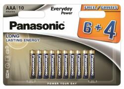Panasonic EVERYDAY POWER szupertartós elem (AAA, LR03EPS, 1.5V, alkáli) 10db/csomag LR03EPS-10BW6-4F (LR03EPS-10BW6-4F)