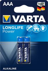 VARTA 4903121412 Longlife Power AAA (LR03) alkáli mikroceruza elem 2db/bliszter (4903121412) - pcx