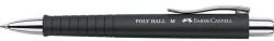 Faber-Castell Golyóstoll, 0, 7 mm, nyomógombos tolltest, fekete tolltest, FABER-CASTELL "Poly Ball", kék 241199 (241199)