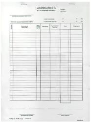 VECTRALINE Nyomtatvány leltárfelviteli ív áru- és göngyöleg felvételére VECTRALINE A/4 álló 50x3 lapos B14-30/V (B14-30/V)