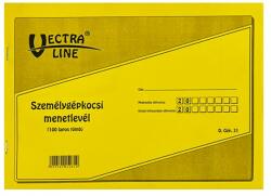 VECTRALINE Nyomtatvány személygépkocsi menetlevél VECTRALINE A/4 fekvő 100 lapos DGJ-31 (DGJ-31)