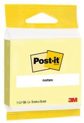 Post-it Öntapadó jegyzettömb, 76x76 mm, 100 lap, 3M POSTIT, sárga 7100172243 (7100172243)
