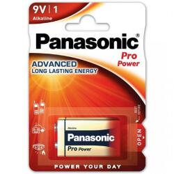 Panasonic PRO POWER szupertartós elem (6LR61, 9V, alkáli) 1db/csomag 6LR61PPG-1BP (6LR61PPG-1BP)