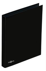 PAGNA A4 nyomtatott karton 25mm 4 gyűrűs fekete gyűrűs mappa P2060501 (P2060501)
