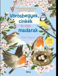 Móra könyvkiadó Természetbúvár matricás album: Vörösbegyek, cinkék és más madarak