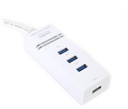 Platinet USB 3.2 Gen1 Hub 4 portos fehér OUH34W (OUH34W)