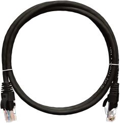 NIKOMAX Patch kábel S/FTP, CAT6a, PVC, 0, 5m, fekete NMC-PC4SA55B-005-BK (NMC-PC4SA55B-005-BK)