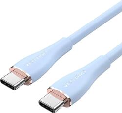 Vention USB-C 2.0/M - 2USB-C/M, (5A, szilikon, kék), 1, 5m, kábel