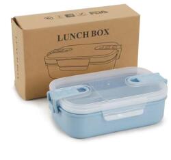 Too KT-113-BL kék búzaszalma műanyag ebédlő doboz, 6.3x13x21.8 cm (KT-113-BL)