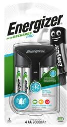 Energizer Elemtöltő, AA ceruza/AAA mikro, 4x2000 mAh AA (előtöltött), kijelzővel, ENERGIZER "Pro" E300696601/639837 (E300696601/639837)