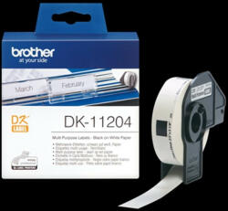 Brother DK-11204 elővágott öntapadós címke 400db/tekercs 17mm x 54mm White DK11204 (DK11204) - pcx