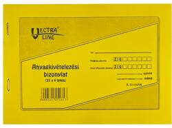 Vectra-line Nyomtatvány anyag kivét VECTRA-LINE 25x4 8 tételes - pcx