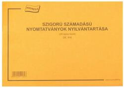  Nyomtatvány szigorú számadású nyilvántartó füzet A/4 25 lapos fekvő 62949 (62949)