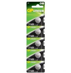 GP Batteries CR1620 lítium gombelem 5db/bliszter B1570 (GPCR1620-BL5)