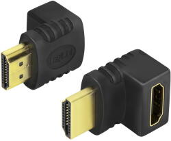 LogiLink HDMI adapter, A/M-A/F, 90 -os szögben, rövid, 4K/30 Hz