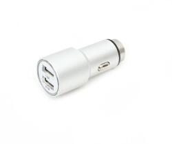 Platinet USB autós töltő, 2 portos, 2.1A, ezüst OUCC2MS (OUCC2MS)