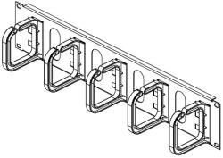 Conteg Kábel rögzítő gyűrűs panel 19" 2U 80/80 DP-VP-P7 (DP-VP-P7)