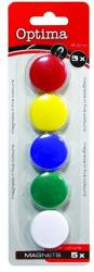OPTIMA Táblamágnes OPTIMA 25mm 5 darabos vegyes színű 22451 (22451)