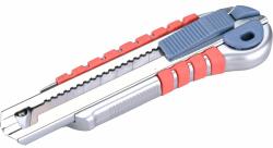 Extol tapétavágó kés, 18mm gum. nyél fémházas; öntöltős 3 pengével, pótpenge: 9123A (10db), 8855091