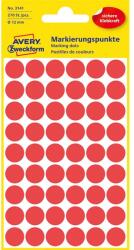 AVERY 3141 12mm 270db-os piros jelölőpont (3141) - pcx