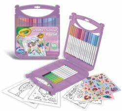 Crayola Crayola: Create and Color pasztell rajzkészlet - 65 db-os