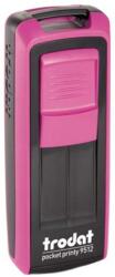 TRODAT Bélyegző TRODAT Pocket Printy 9512 zseb rózsa ház fekete párna 9512PI/K (9512PI/K)