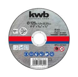 kwb 49711812 EXTRA INOX 125x22, 23x1, 0 mm vágótárcsa (49711812) - pcx
