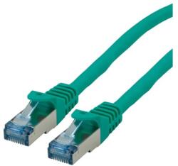 Roline Patch kábel S/FTP CAT6a, LSOH, 10m, zöld 21.15. 2837-40 (21.15.2837-40)
