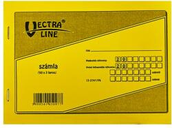 VECTRALINE Nyomtatvány számlatömb VECTRALINE A/5 50x3 fekvő 1 áfás B13-374/1/07 (B13-374/1/07)