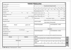 Nyomtatvány terhes törzslap 6 lapos A/5 fekvő 22721 (22721)