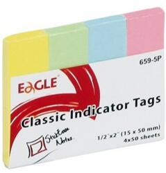 EAGLE Oldaljelölő EAGLE 659-5P papír pasztell 4 szín 150-1243 (150-1243)