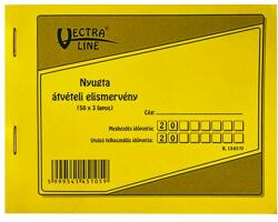 VECTRALINE Nyomtatvány nyugta átvételi elismervény VECTRALINE A/6 fekvő 50x3 lapos B13-67/V (B13-67/V)