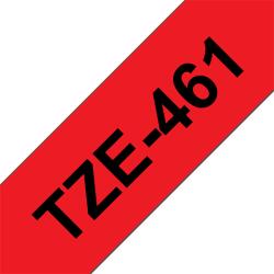 Brother szalag TZe-461, Piros alapon Fekete, Laminált, 36mm 1.4", 8 méter TZE461 (TZE461)