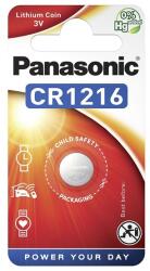 Panasonic gombelem CR1216, lítium, 1db/csomag CR-1216EL/1B (CR-1216EL/1B)