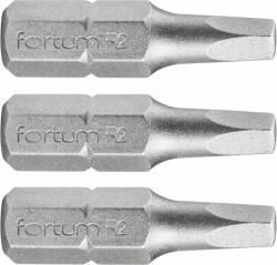 Fortum behajtóhegy négyszög, 3 db, S2 acél; SQ 1x25mm, bliszteren
