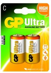 GP Batteries elem Ultra alkáli baby(C) 2db GP14AUP-PGB2 (GP14AUP-PGB2)