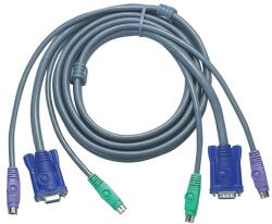 ATEN KVM Kábel PS/2 és VGA, 5m - 2L-1005P/C (2L-1005P/C)