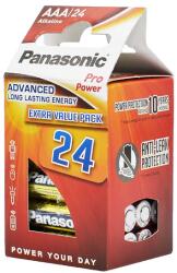 Panasonic PRO POWER szupertartós elem (AAA, LR03PPG, 1.5V, alkáli) 24db/csomag LR03PPG-24PT / LR03PPG-24CD (LR03PPG-24PT / LR03PPG-24CD)